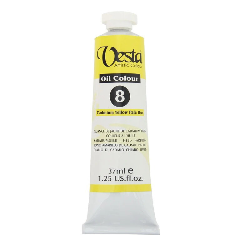 رنگ روغن وستا Cadmium Yellow Pale Hue 8 حجم 37 میلی لیتر