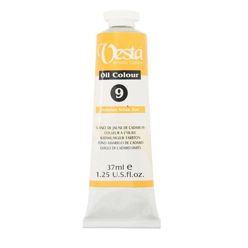 رنگ روغن وستا Cadmium Yellow Hue 9 حجم 37 میلی لیتر