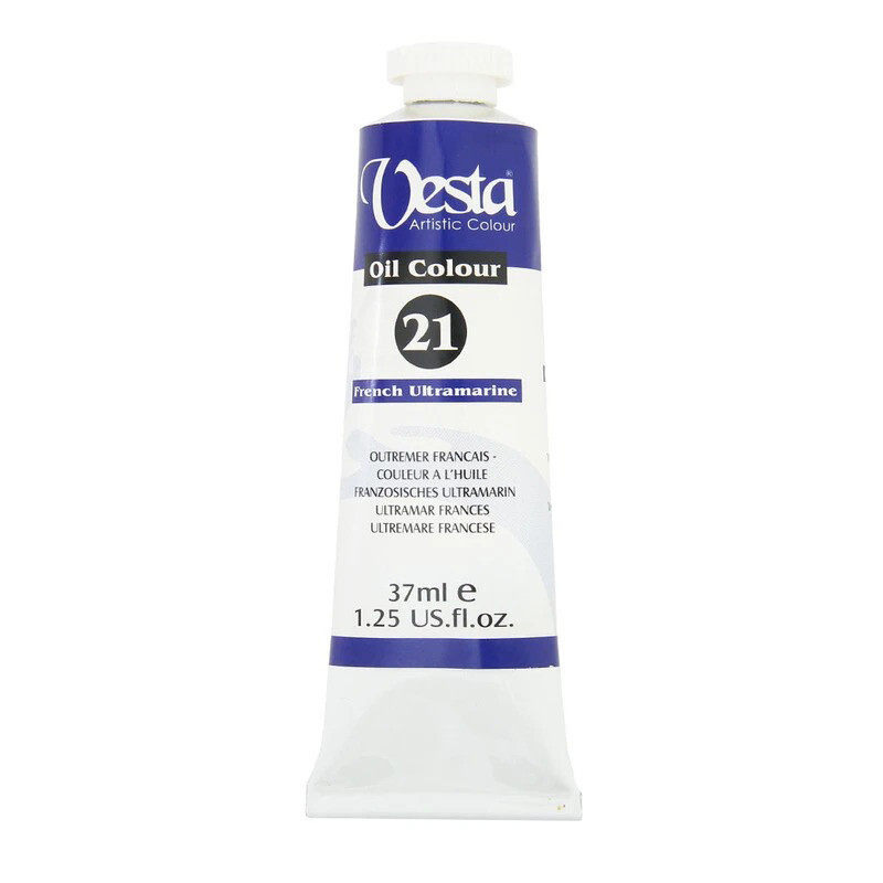 رنگ روغن وستا French Ultramarine 21 حجم 37 میلی لیتر