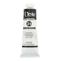 رنگ روغن وستا Ivory Black 24 حجم 37 میلی لیتر