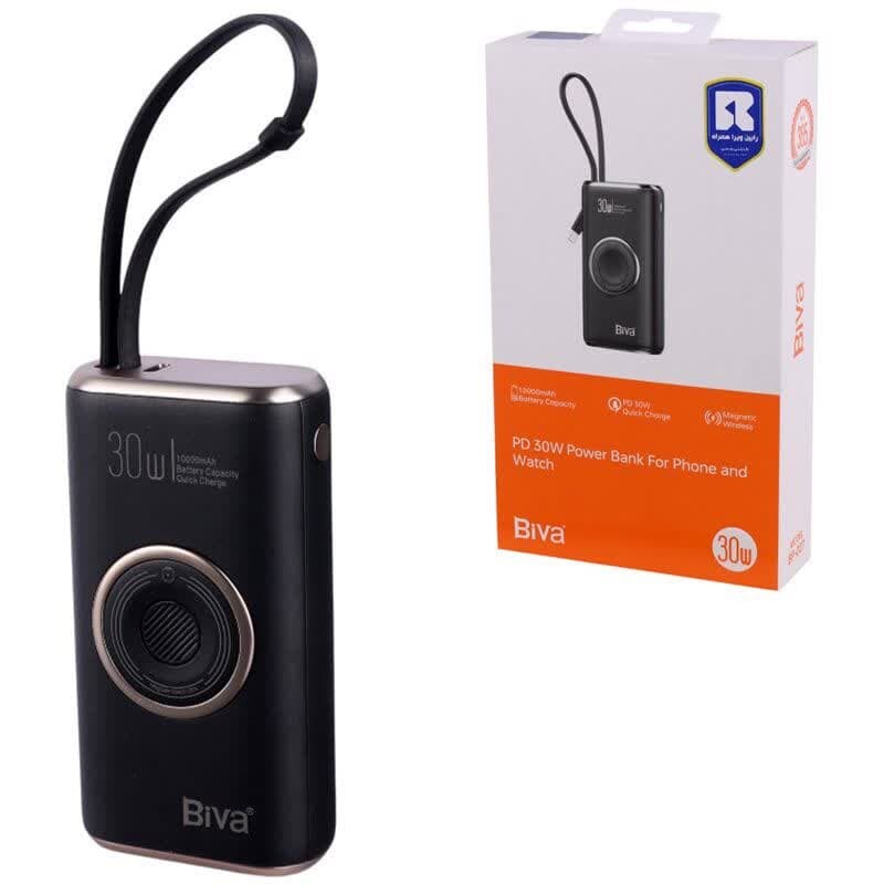 پاور بانک فست شارژ بیوا BP-027 PD 30W ظرفیت 10000 میلی آمپر ساعت