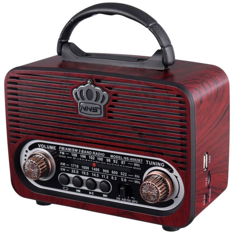 رادیو اسپیکر بلوتوثی رم و فلش خور NNS NS-8092BT
