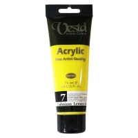رنگ اکریلیک وستا 7 Cadmium Lemon Hue حجم 75 میلی لیتر