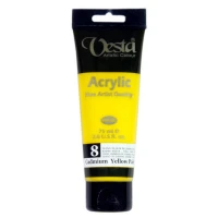 رنگ اکریلیک وستا 8 Cadmium Yellow Pale Hue حجم 75 میلی لیتر