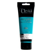 رنگ اکریلیک وستا 50 Turquoise Blue حجم 75 میلی لیتر