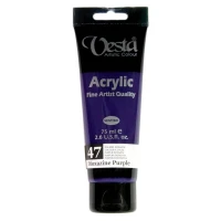 رنگ اکریلیک وستا 47 Dioxazine Purple حجم 75 میلی لیتر