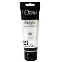 رنگ اکریلیک وستا 54 Iridescent White حجم 75 میلی لیتر