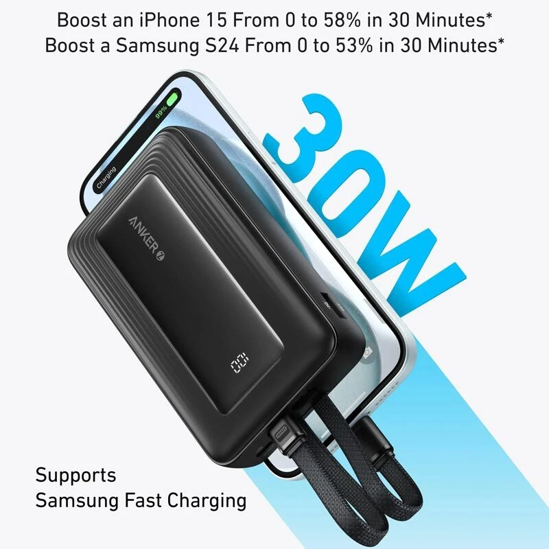 پاور بانک فست شارژ انکر Zolo A1681H11 30W ظرفیت 20000 میلی آمپر ساعت