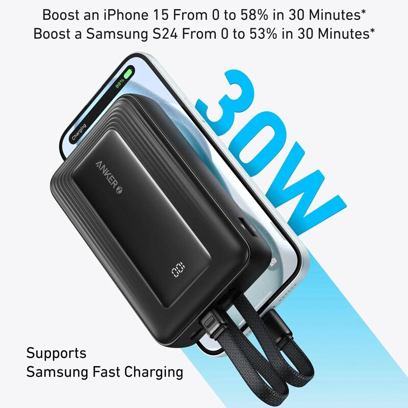 پاور بانک فست شارژ انکر Zolo A1681H11 30W ظرفیت 20000 میلی آمپر ساعت