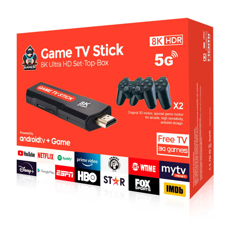 کنسول بازی گیم استیک Game TV Stick Q9 8K 16GB Dual
