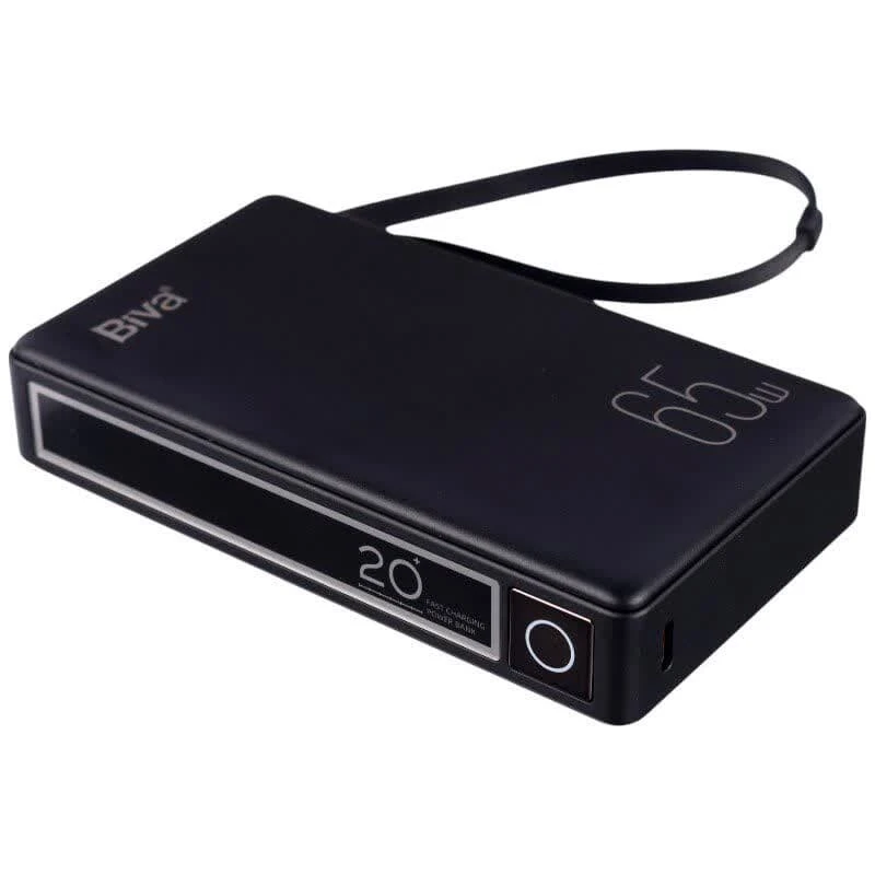 پاور بانک فست شارژ بیوا BP-025 PD 65W ظرفیت 20000 میلی آمپر ساعت