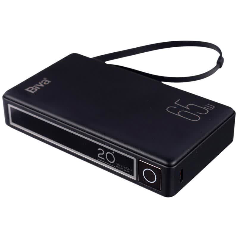 پاور بانک فست شارژ بیوا BP-025 PD 65W ظرفیت 20000 میلی آمپر ساعت