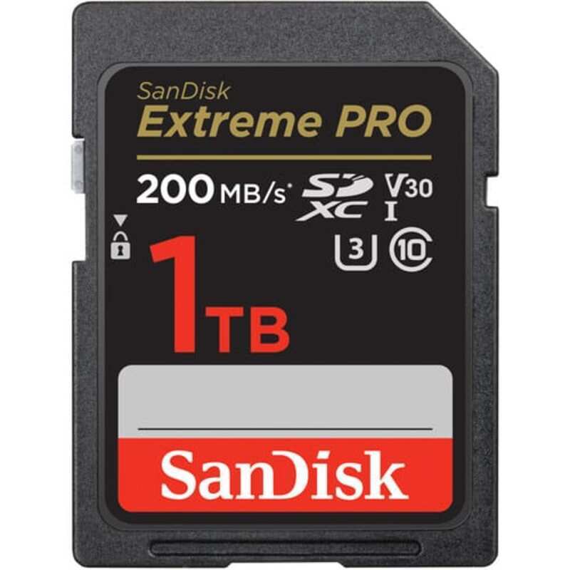 رم اس دی 1 ترابایت سن دیسک SanDisk 1TB Extreme Pro SDXC V30 U3 C10 200MB/s