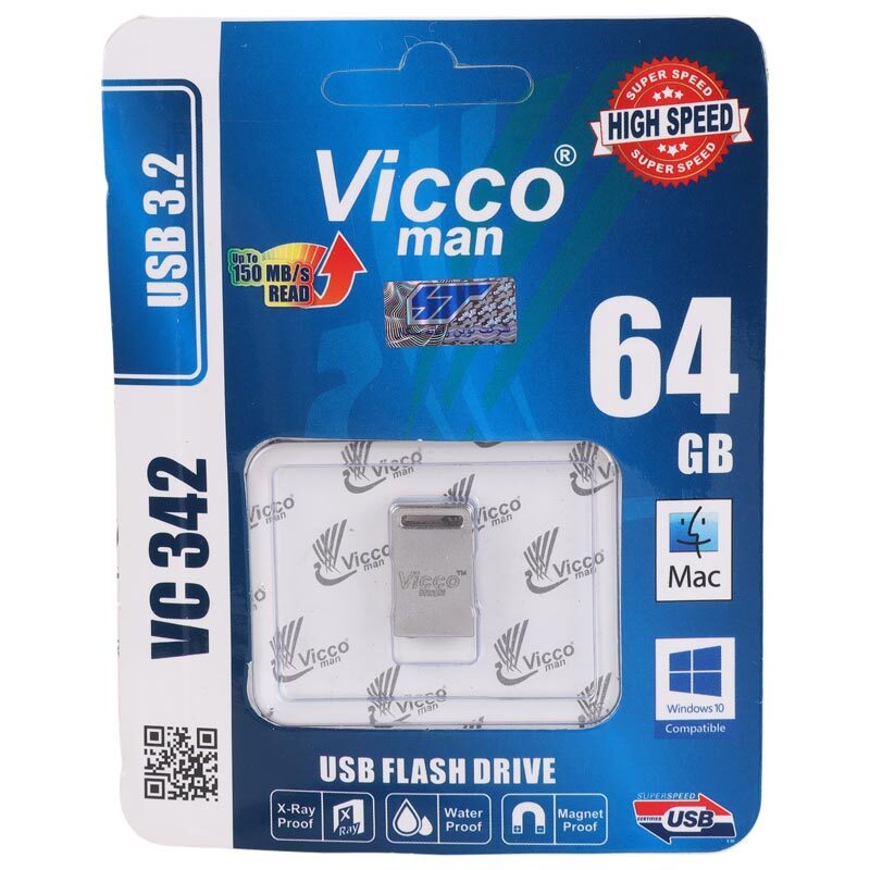 فلش 64 گیگ ویکومن ViccoMan VC342 USB3.2