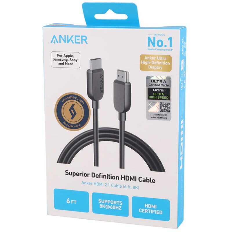 کابل HDMI 8K انکر A8742H11 طول 1.8 متر