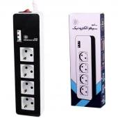 محافظ برق صوتی تصویری 4 خانه ارت دار سامو سپهر الکترونیک SSE 200 با کابل 1.5 متری
