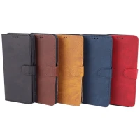 کیف چرمی مگنتی محافظ لنزدار شیائومی Redmi 14C / Poco C75