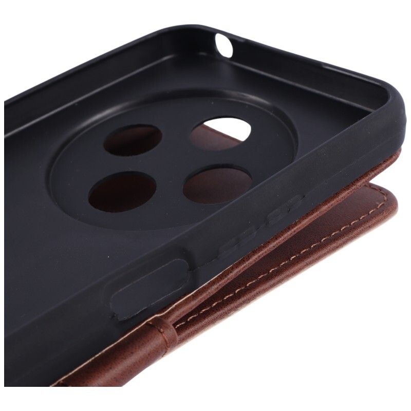 کیف چرمی مگنتی محافظ لنزدار شیائومی Redmi 14C / Poco C75