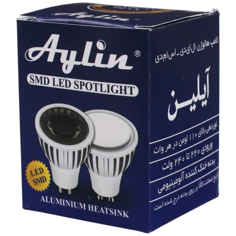 لامپ هالوژن 6 وات LED آیلین پایه سوزنی