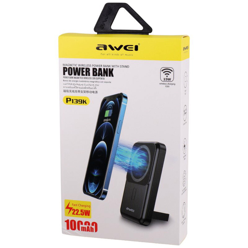 پاور بانک بی سیم فست شارژ اوی P139K PD 22.5W ظرفیت 10000 میلی آمپر ساعت