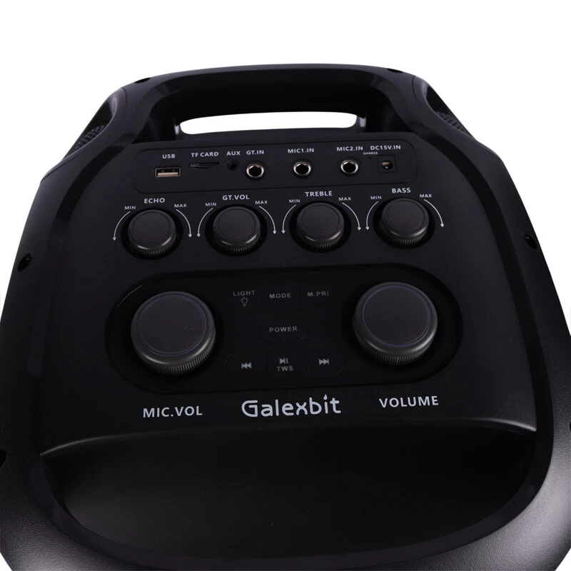 اسپیکر چمدانی بلوتوثی گلکس بیت GS-61 + میکروفون و ریموت کنترل