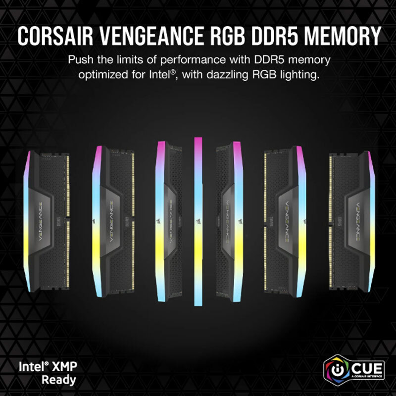 رم کامپیوتر Corsair Vengeance RGB DDR5 64GB 6000MHz CL38 Dual