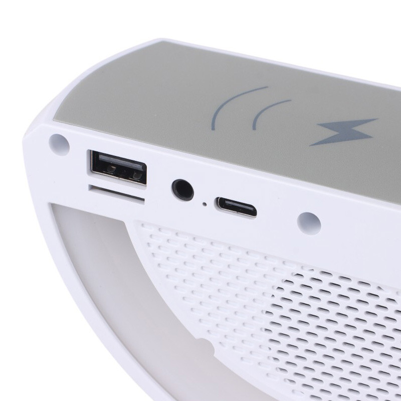 شارژر بی سیم و چراغ رومیزی اسپیکر دار G500 5W