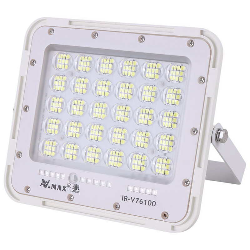 پروژکتور اس ام دی شارژی 100 وات وی مکس IR-V76100 + پنل خورشیدی