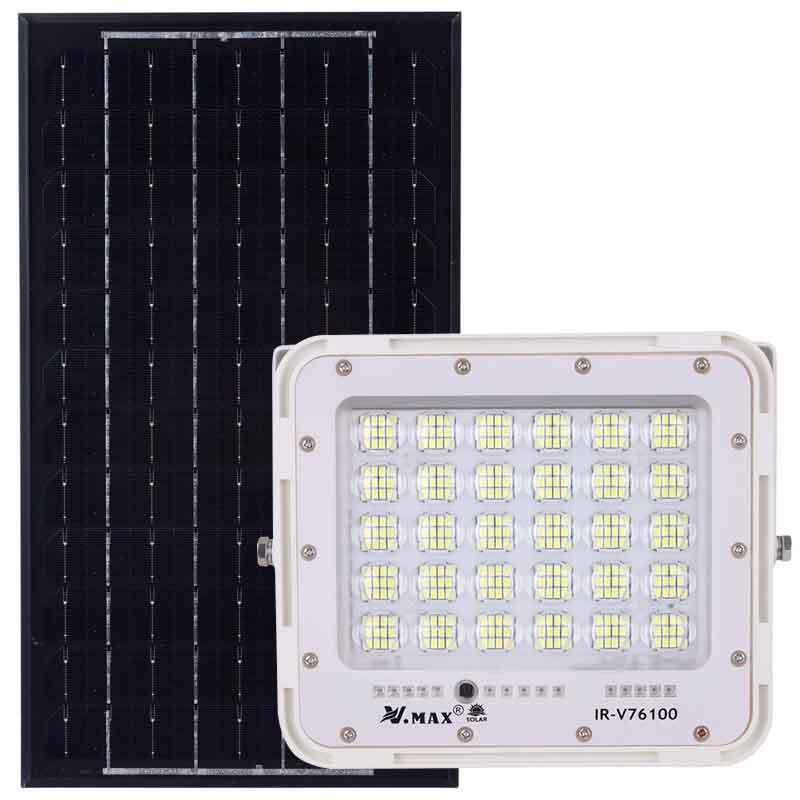 پروژکتور اس ام دی شارژی 100 وات وی مکس IR-V76100 + پنل خورشیدی