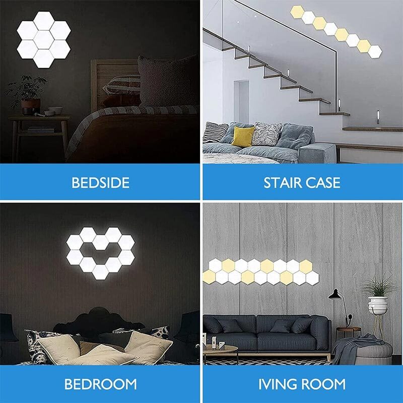 پنل LED هوشمند شش ضلعی 3 تکه