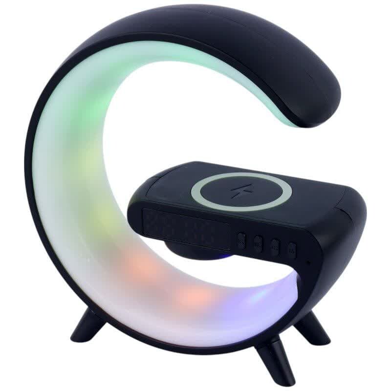 شارژر بی سیم و چراغ رومیزی اسپیکر دار G63 15W