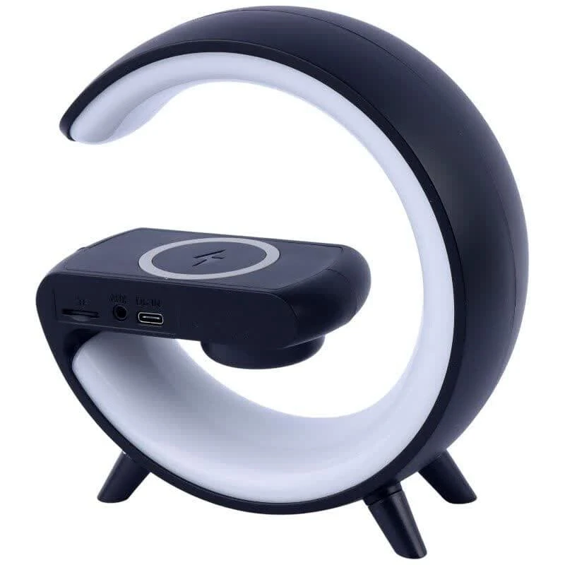 شارژر بی سیم و چراغ رومیزی اسپیکر دار G63 15W