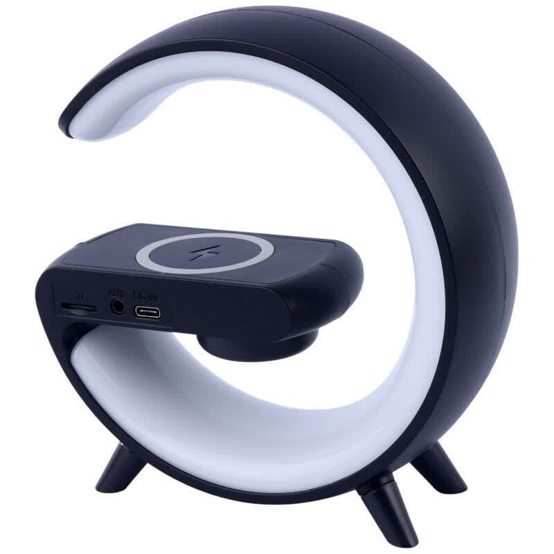 شارژر بی سیم و چراغ رومیزی اسپیکر دار G63 15W