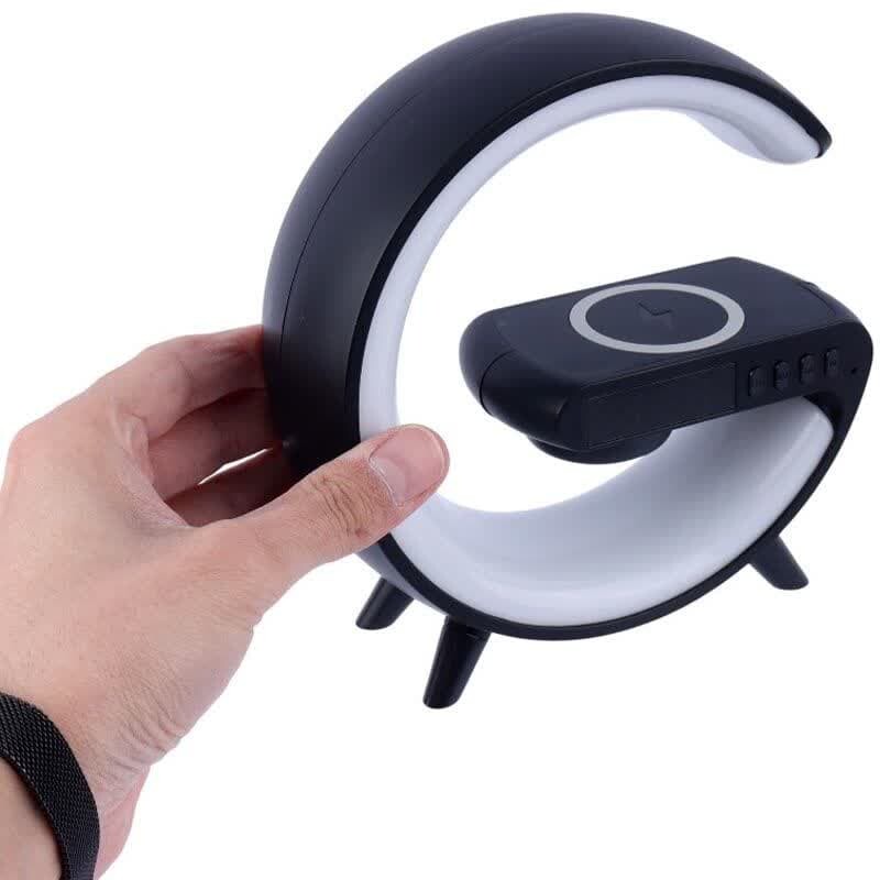 شارژر بی سیم و چراغ رومیزی اسپیکر دار G63 15W