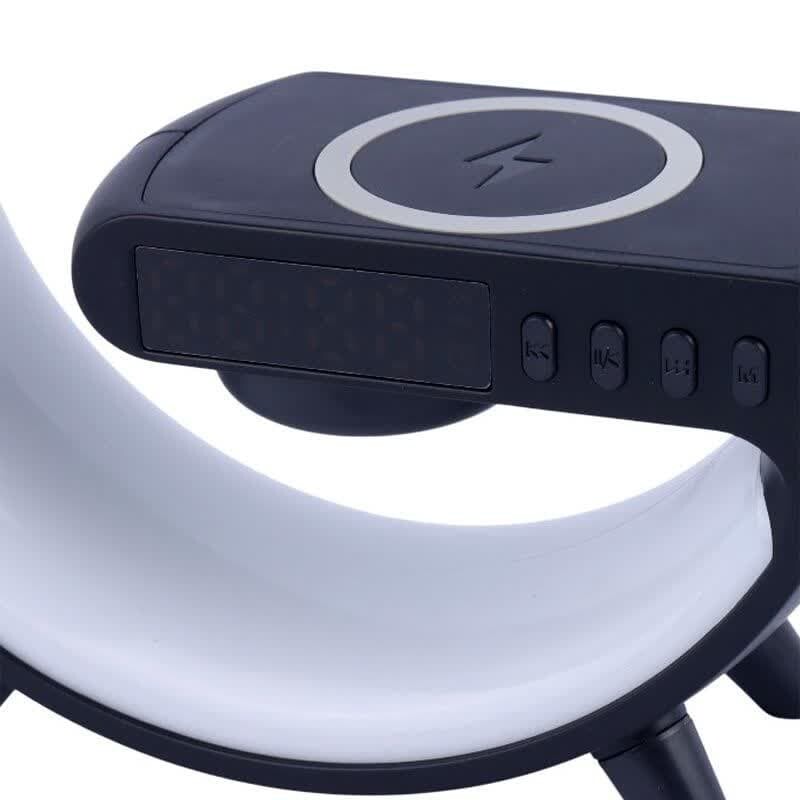 شارژر بی سیم و چراغ رومیزی اسپیکر دار G63 15W