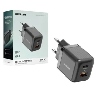 شارژر دیواری 20 وات گرین لاین Ultra Compact GL-WC31 GAN QC3.0 PD 3A