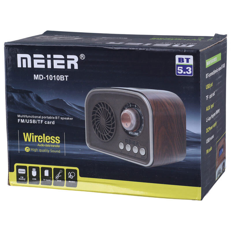 رادیو اسپیکر بلوتوثی رم و فلش خور Meier MD-1010BT