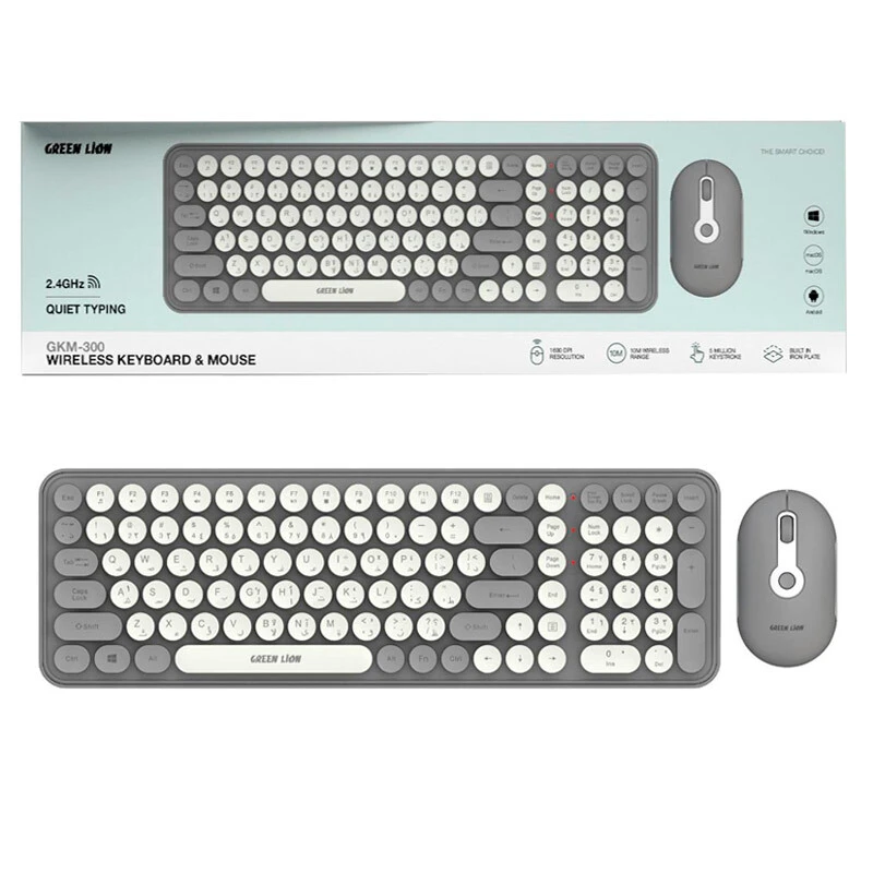 کیبورد و موس بی سیم گرین لاین GKM-300