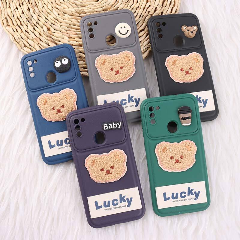 قاب ژله ای Lucky سامسونگ Galaxy A11 / M11 عروسکی محافظ لنزدار