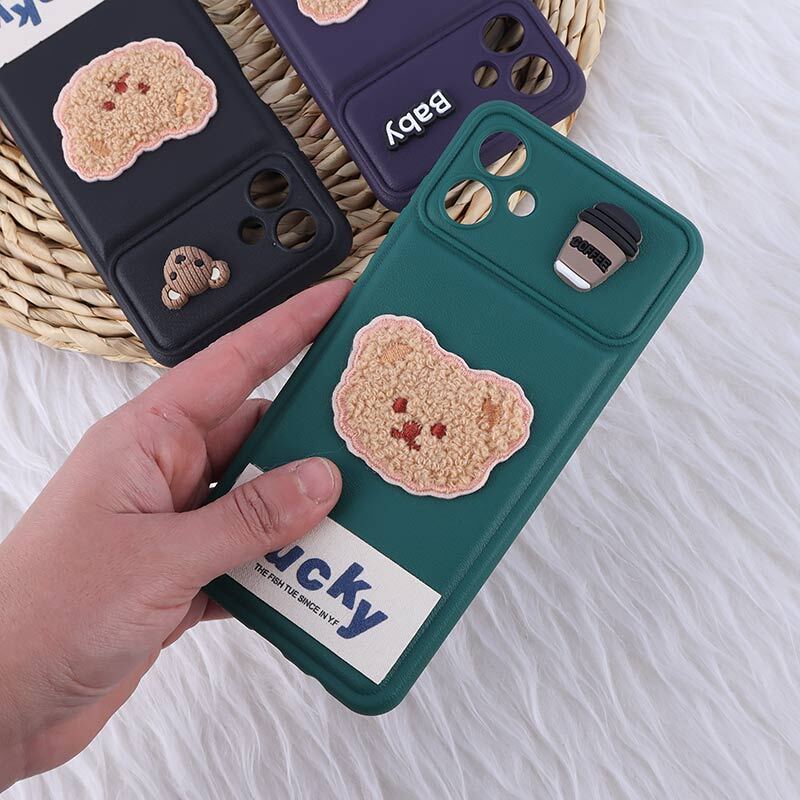 قاب ژله ای Lucky سامسونگ Galaxy A06 عروسکی محافظ لنزدار