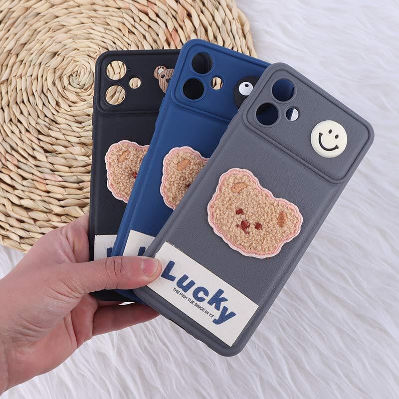 قاب ژله ای Lucky سامسونگ Galaxy A06 عروسکی محافظ لنزدار