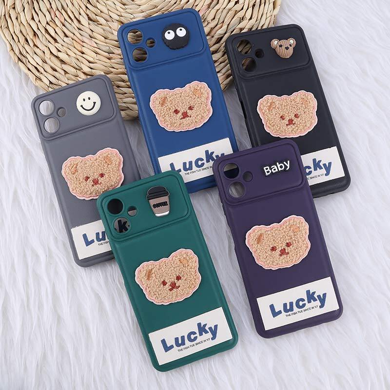 قاب ژله ای Lucky سامسونگ Galaxy A06 عروسکی محافظ لنزدار