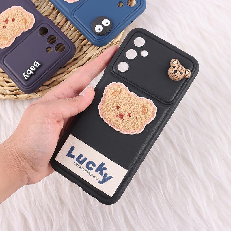 قاب ژله ای Lucky سامسونگ Galaxy A05s عروسکی محافظ لنزدار