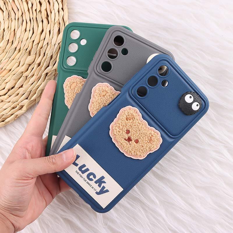 قاب ژله ای Lucky سامسونگ Galaxy A05s عروسکی محافظ لنزدار