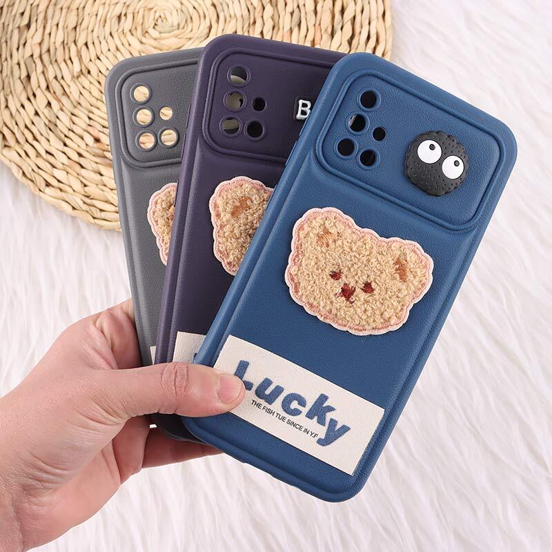 قاب ژله ای Lucky سامسونگ Galaxy A71 عروسکی محافظ لنزدار