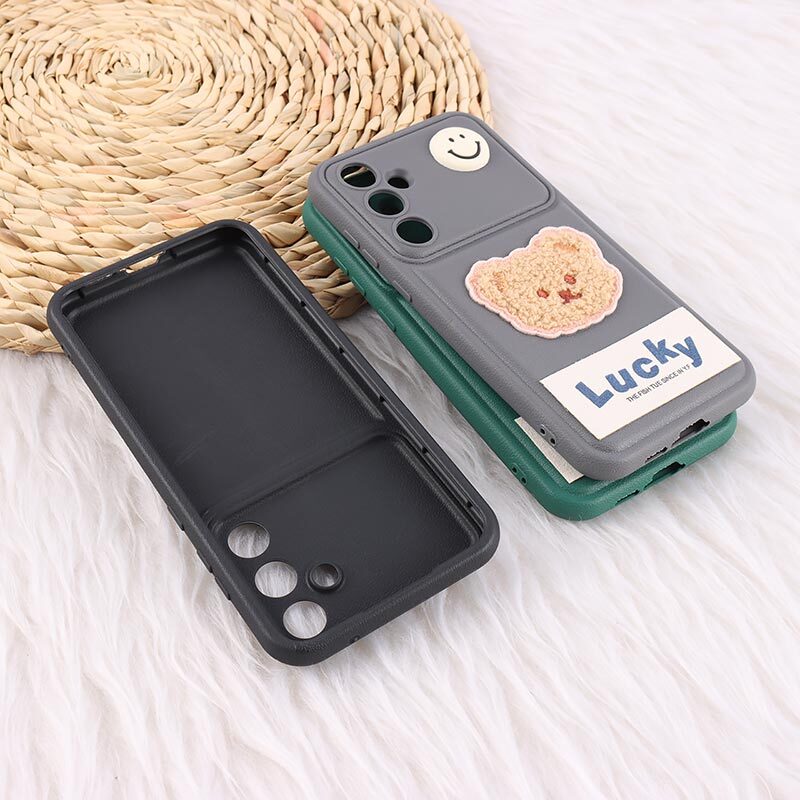 قاب ژله ای Lucky سامسونگ Galaxy A55 عروسکی محافظ لنزدار