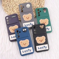 قاب ژله ای Lucky سامسونگ Galaxy A55 عروسکی محافظ لنزدار