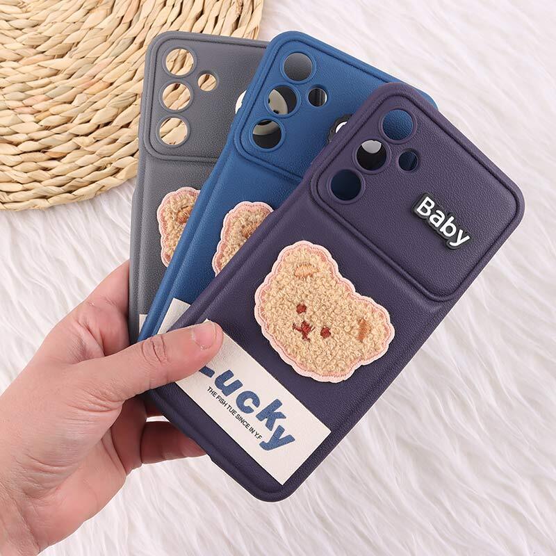 قاب ژله ای Lucky سامسونگ Galaxy A16 4G / A16 5G عروسکی محافظ لنزدار