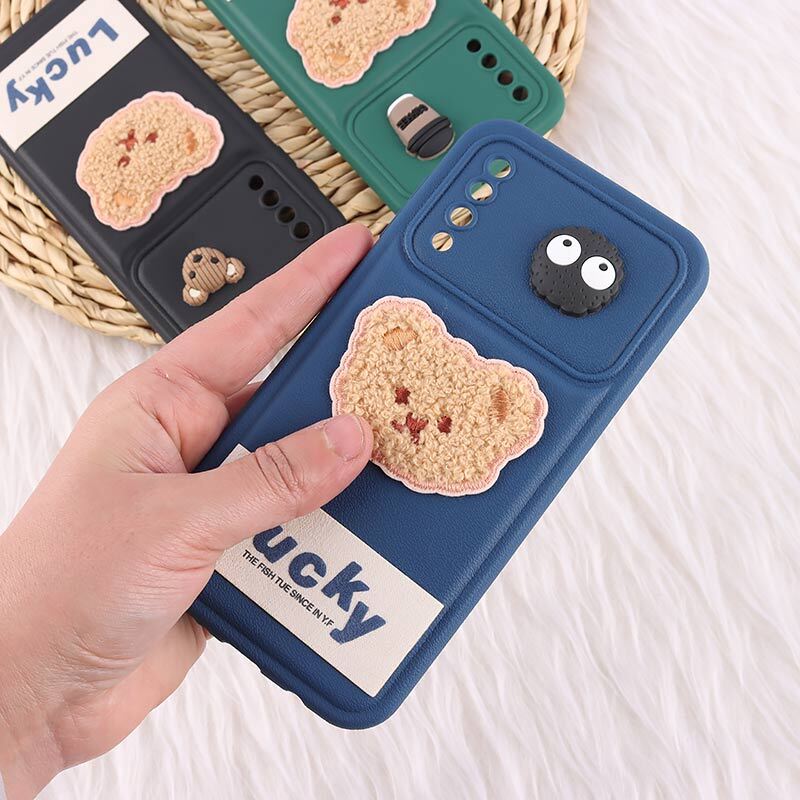 قاب ژله ای Lucky سامسونگ Galaxy A30s / A50 / A50s عروسکی محافظ لنزدار