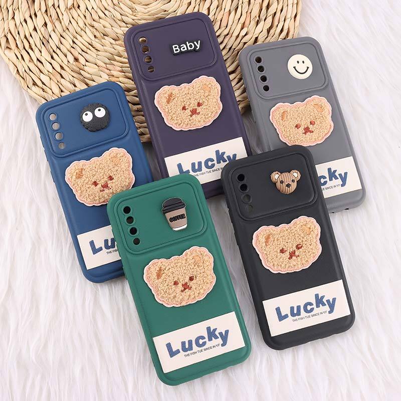قاب ژله ای Lucky سامسونگ Galaxy A30s / A50 / A50s عروسکی محافظ لنزدار